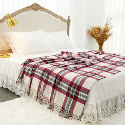Plaid Print Nap Blanket | Autumn & Winter Office Nap Blanket